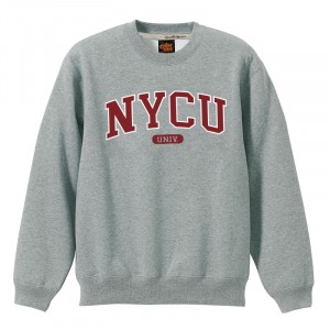 NYCU經典款美式大學T_麻花灰
